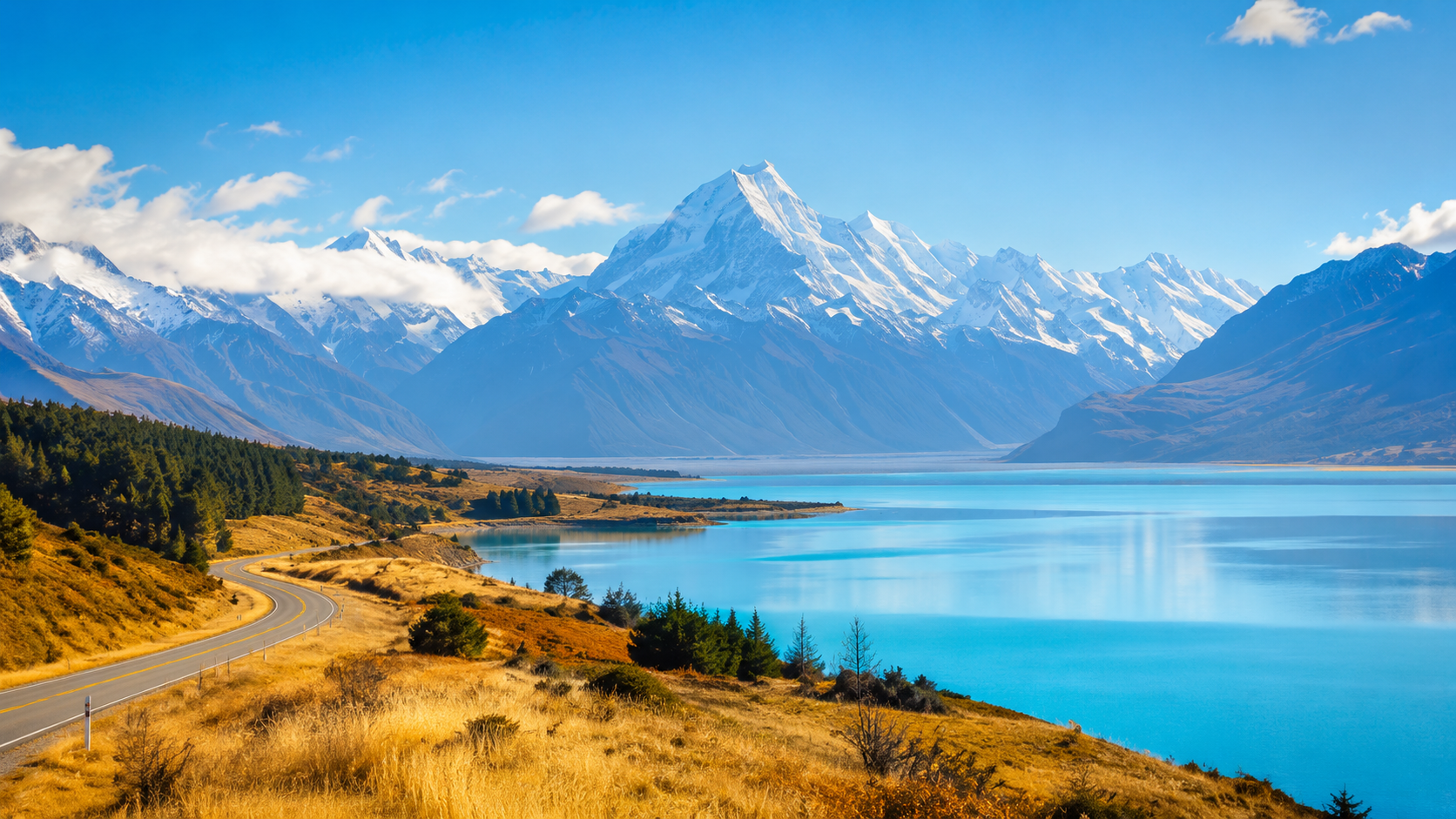 South Island scenic landscape